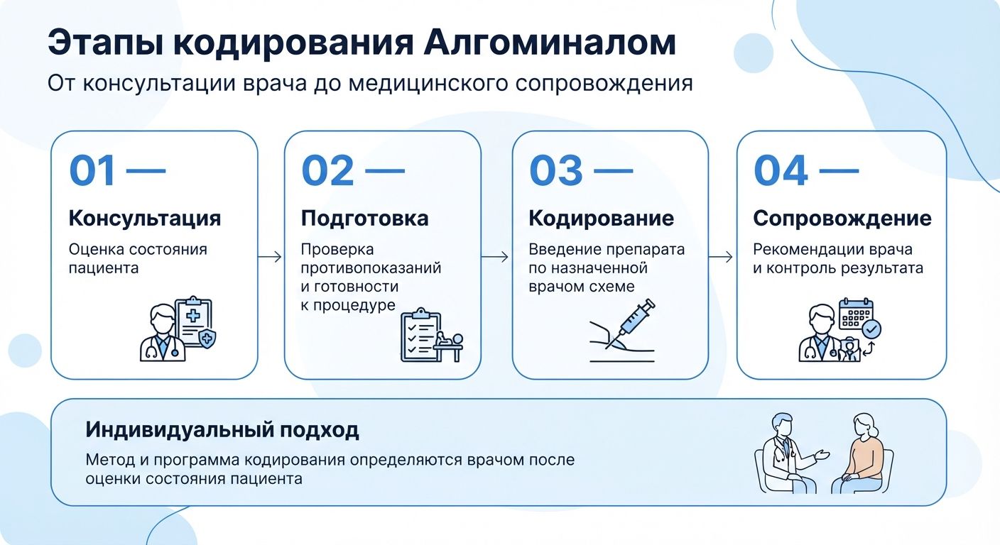 Кодирование препаратом «Алгоминал» в Бердянске инфографика